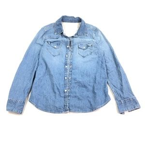 Gap 1969 Women's Light Wash Jean Jacket Sz L N116